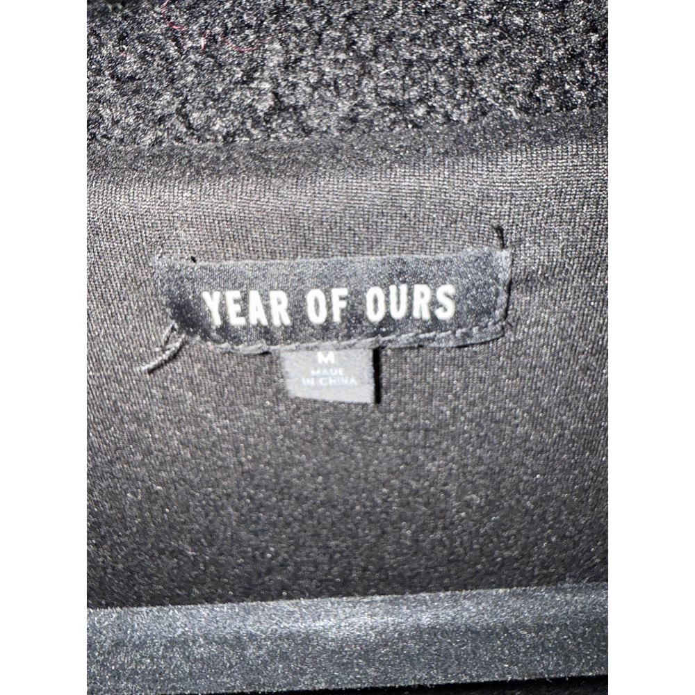Year Of Ours Black Fleece Zip-Up Jacket - Picture 4 of 5
